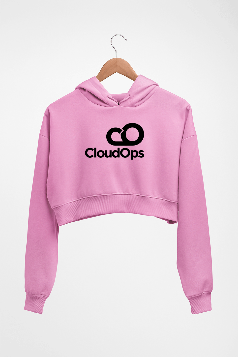 CloudOps Crop HOODIE FOR WOMEN-Light Baby Pink-Ektarfa.online