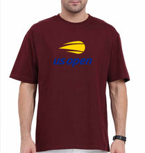 Load image into Gallery viewer, US Open Oversized T-Shirt for Men-Maroon-Ektarfa.online
