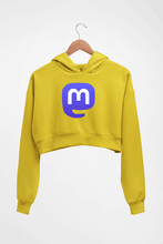 Load image into Gallery viewer, Mastodon Crop HOODIE FOR WOMEN-Mustard Yellow-Ektarfa.online
