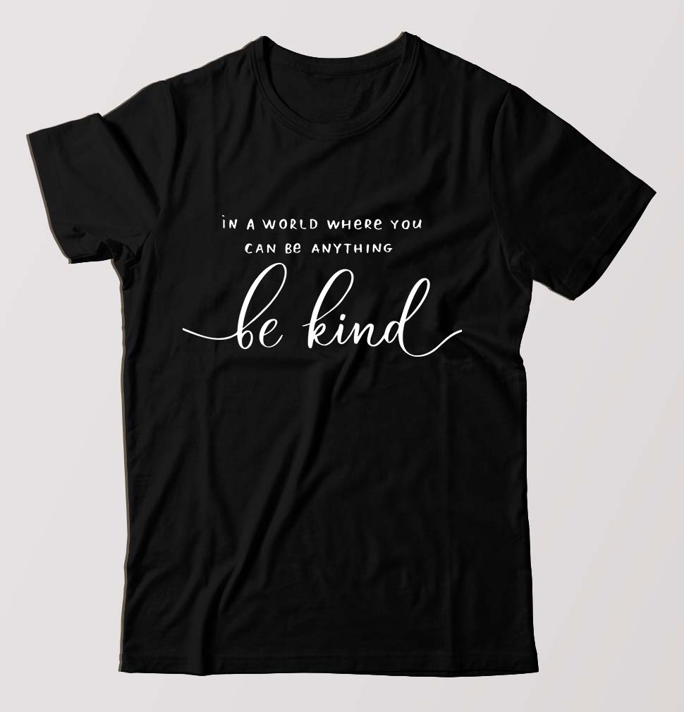 Be Kind T-Shirt for Men-Black-Ektarfa.online