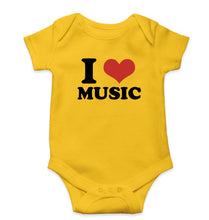 Load image into Gallery viewer, I LOVE MUSIC Romper For Baby Boy/Girl-Yellow-Ektarfa.online
