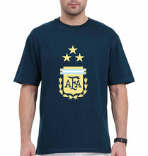Load image into Gallery viewer, Argentina Football Oversized T-Shirt for Men-Petrol Blue-Ektarfa.online
