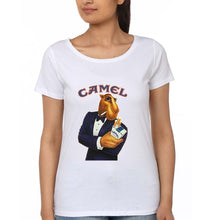 Load image into Gallery viewer, camel cigarette T-Shirt for Women-White-Ektarfa.online
