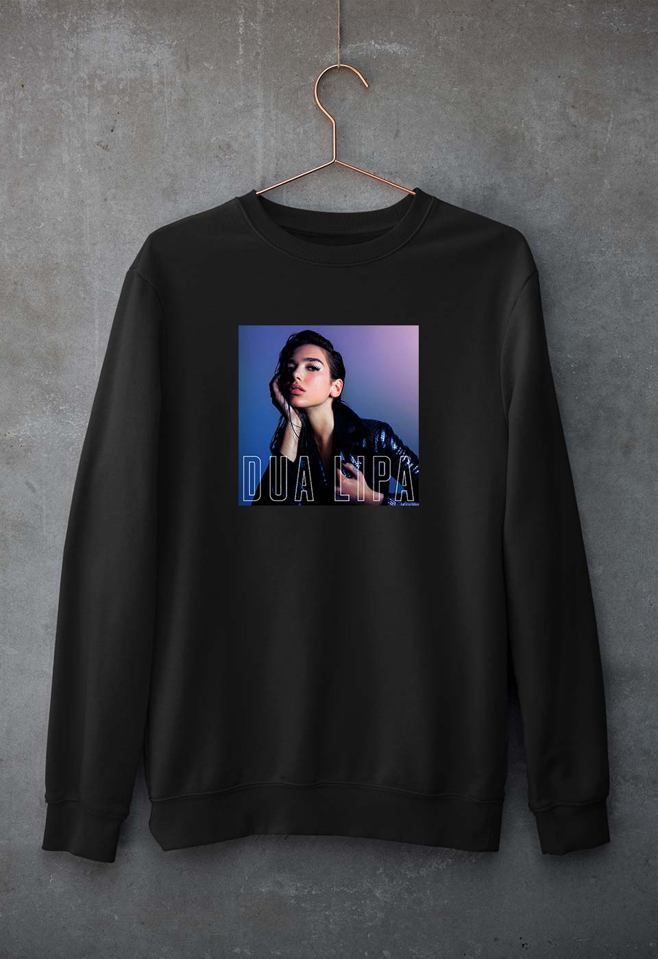 dua lipa Sweatshirt for Men/Women-Black-Ektarfa.online