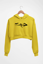 Load image into Gallery viewer, Staind Crop HOODIE FOR WOMEN-Mustard Yellow-Ektarfa.online

