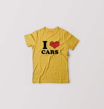 Load image into Gallery viewer, I LOVE CARS T-Shirt for Boy/Girl-Golden Yellow-Ektarfa.online
