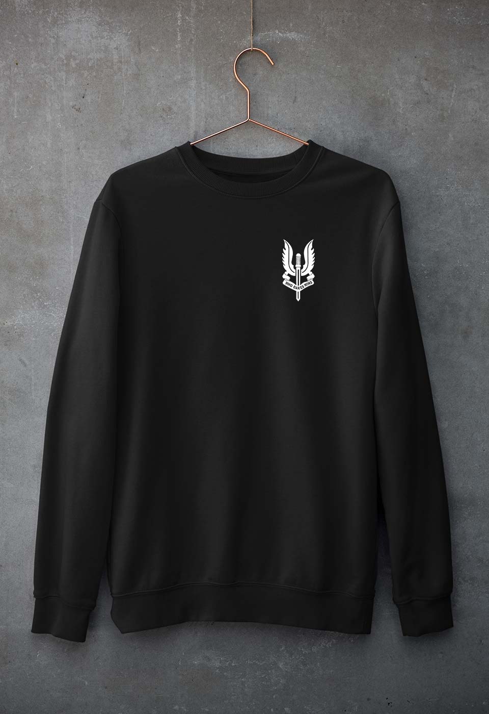 Who Dares Wins Balidaan Army Sweatshirt for Men/Women-Black-Ektarfa.online