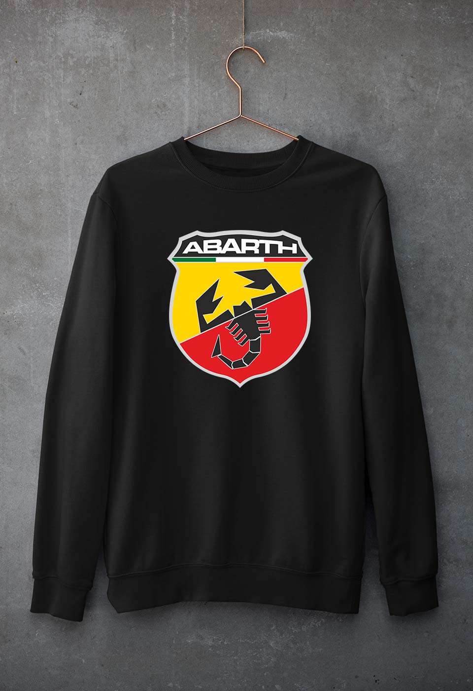 Abarth Unisex Sweatshirt for Men/Women-Black-Ektarfa.online