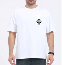 Load image into Gallery viewer, sikh Oversized T-Shirt for Men-White-Ektarfa.online

