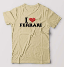 Load image into Gallery viewer, I LOVE FERRARI T-Shirt for Men-Beige-Ektarfa.online
