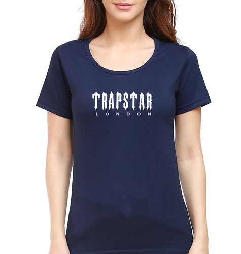 Trapstar T-Shirt for Women-Navy Blue-Ektarfa.online