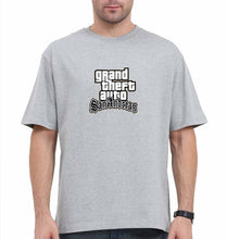 Load image into Gallery viewer, GTA San Oversized T-Shirt for Men-Grey-Ektarfa.online
