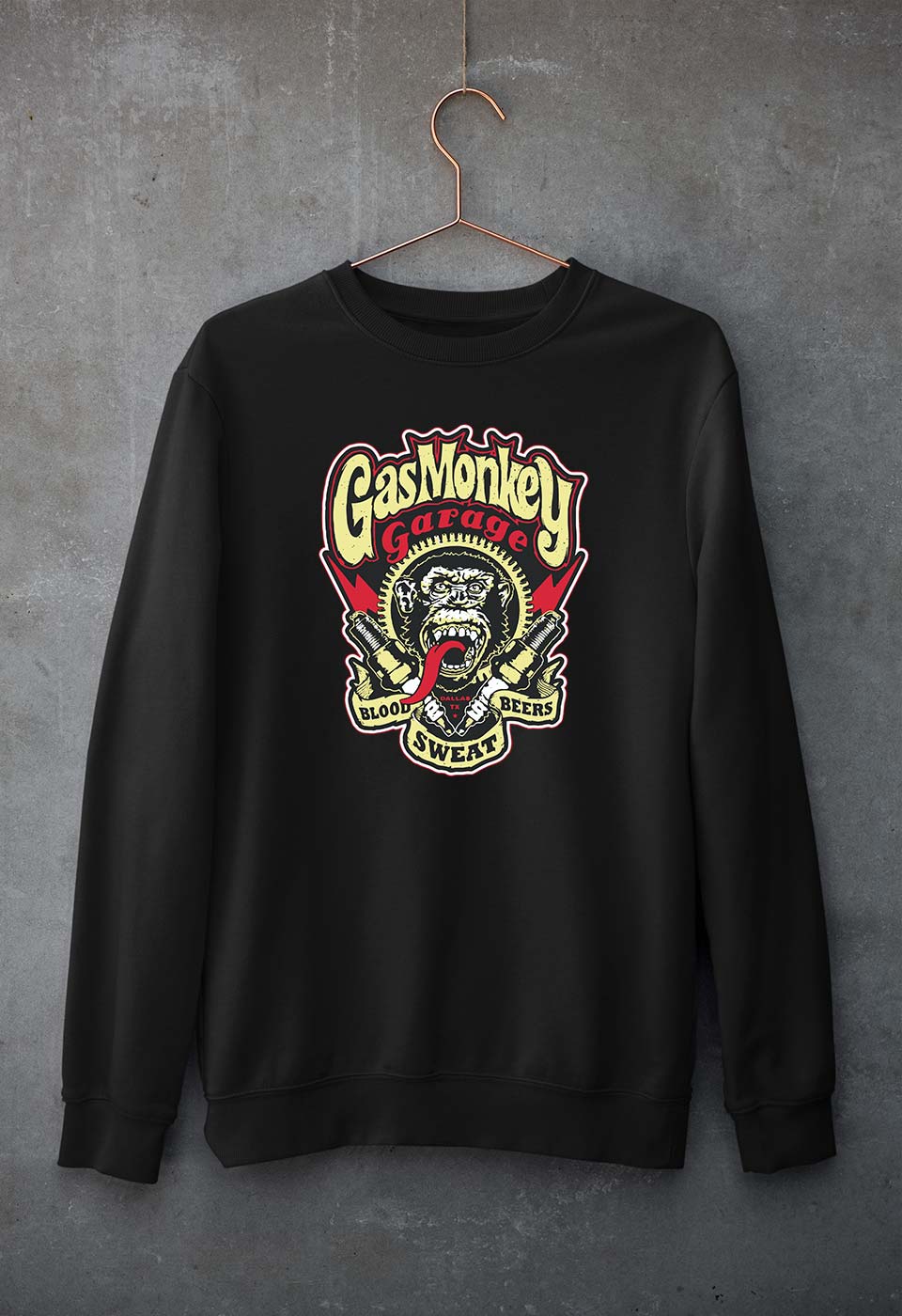 Gas Monkey Sweatshirt for Men/Women-Black-Ektarfa.online