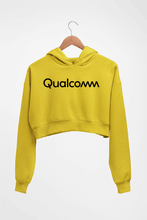 Load image into Gallery viewer, qualcomm Crop HOODIE FOR WOMEN-Mustard Yellow-Ektarfa.online
