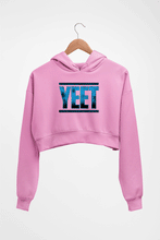 Load image into Gallery viewer, YEET Crop HOODIE FOR WOMEN-Light Baby Pink-Ektarfa.online
