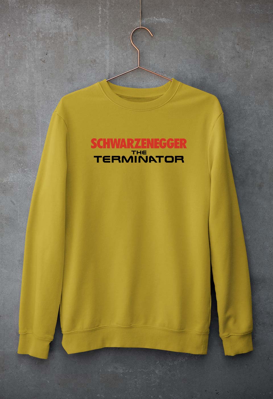 terminator Sweatshirt for Men/Women-Mustard Yellow-Ektarfa.online