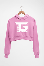 Load image into Gallery viewer, Techno Gamer Crop HOODIE FOR WOMEN-Light Baby Pink-Ektarfa.online

