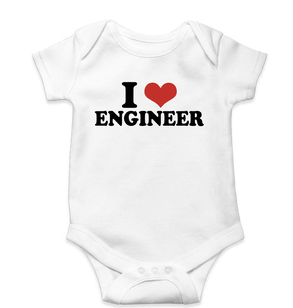 I LOVE ENGINEER Romper For Baby Boy/Girl-White-Ektarfa.online
