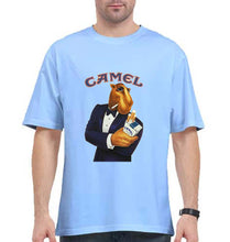 Load image into Gallery viewer, camel cigarette Oversized T-Shirt for Men-Baby Blue-Ektarfa.online
