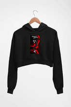 Load image into Gallery viewer, Michael Jackson Crop HOODIE FOR WOMEN-Black-Ektarfa.online
