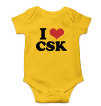 Load image into Gallery viewer, I LOVE CSK Romper For Baby Boy/Girl-Yellow-Ektarfa.online
