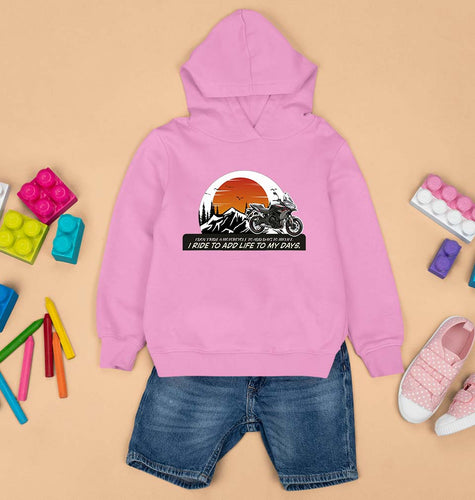 Ride Kids Hoodie for Boy/Girl-Light Baby Pink-Ektarfa.online