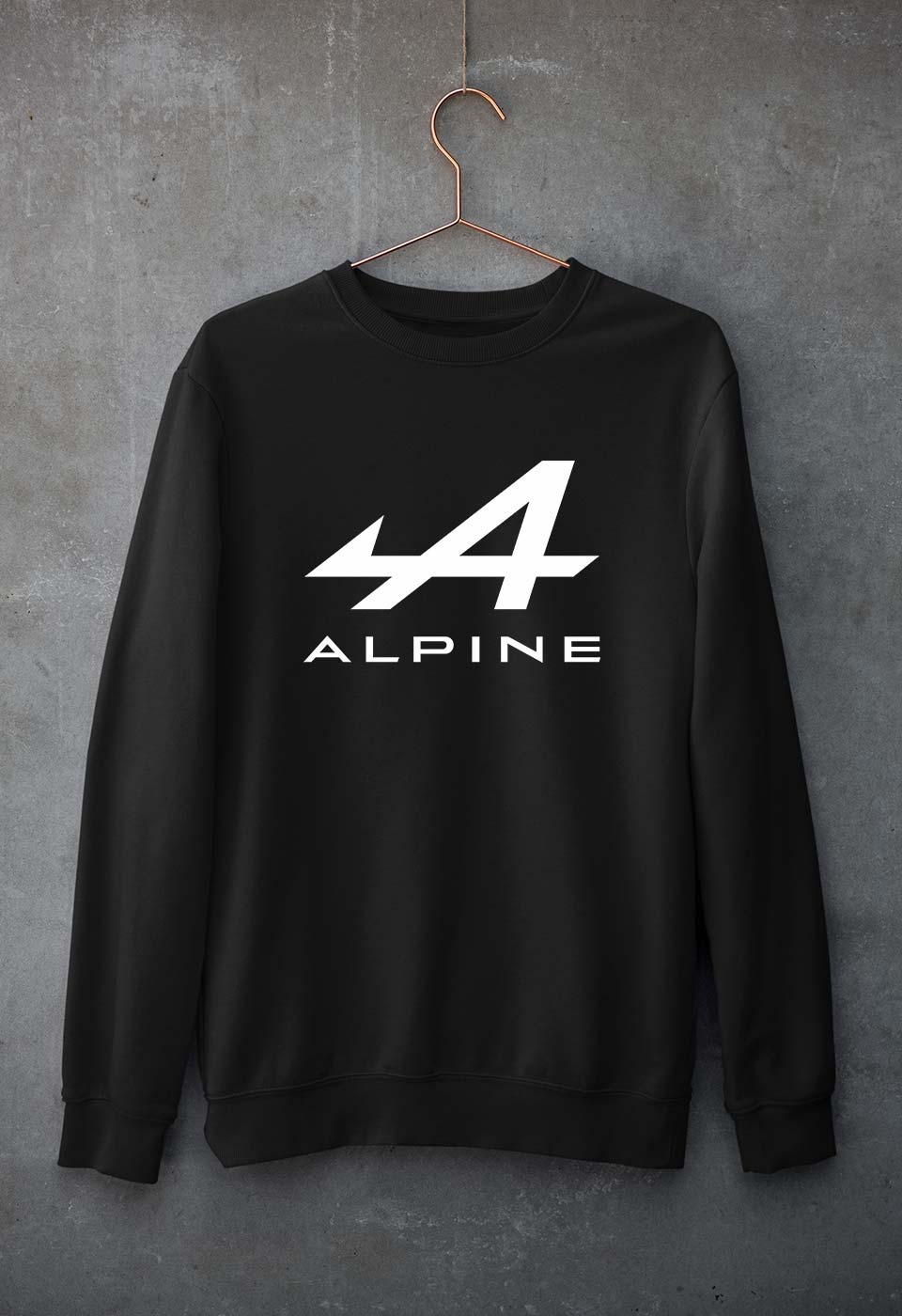 Alpine Unisex Sweatshirt for Men/Women-Black-Ektarfa.online