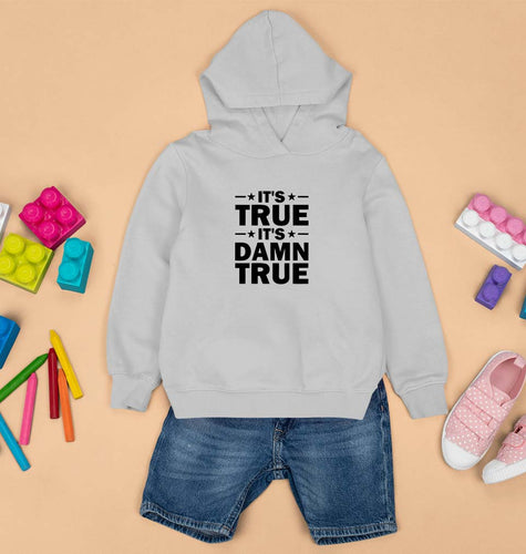 kurt angle it's true it's damn true Kids Hoodie for Boy/Girl-Grey-Ektarfa.online