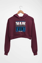 Load image into Gallery viewer, jey uso Crop HOODIE FOR WOMEN-Maroon-Ektarfa.online
