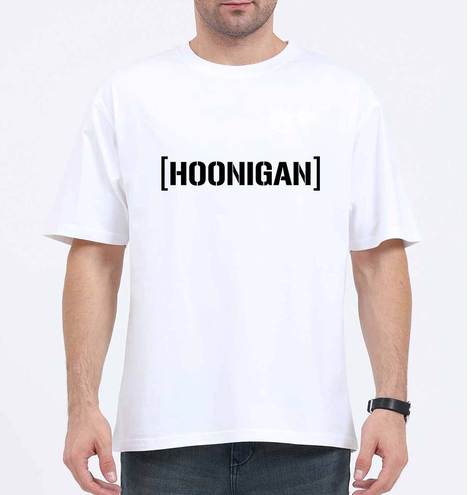 hoonigan Oversized T-Shirt for Men-White-Ektarfa.online