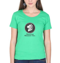Load image into Gallery viewer, Stratton Oakmont T-Shirt for Women-Flag Green-Ektarfa.online
