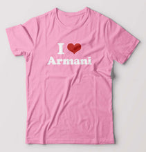 Load image into Gallery viewer, I Love Armani T-Shirt for Men-Light Baby Pink-Ektarfa.online
