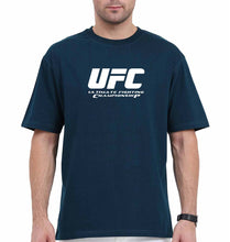Load image into Gallery viewer, UFC Oversized T-Shirt for Men-Petrol Blue-Ektarfa.online
