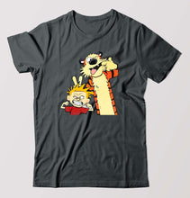 Load image into Gallery viewer, Calvin hobbes T-Shirt for Men-Steel grey-Ektarfa.online
