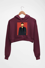 Load image into Gallery viewer, kr$na Crop HOODIE FOR WOMEN-Maroon-Ektarfa.online
