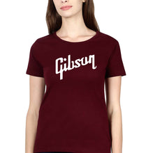 Load image into Gallery viewer, gibson T-Shirt for Women-Maroon-Ektarfa.online
