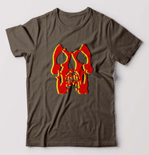 Load image into Gallery viewer, Deftones Skull T-Shirt for Men-Olive Green-Ektarfa.online
