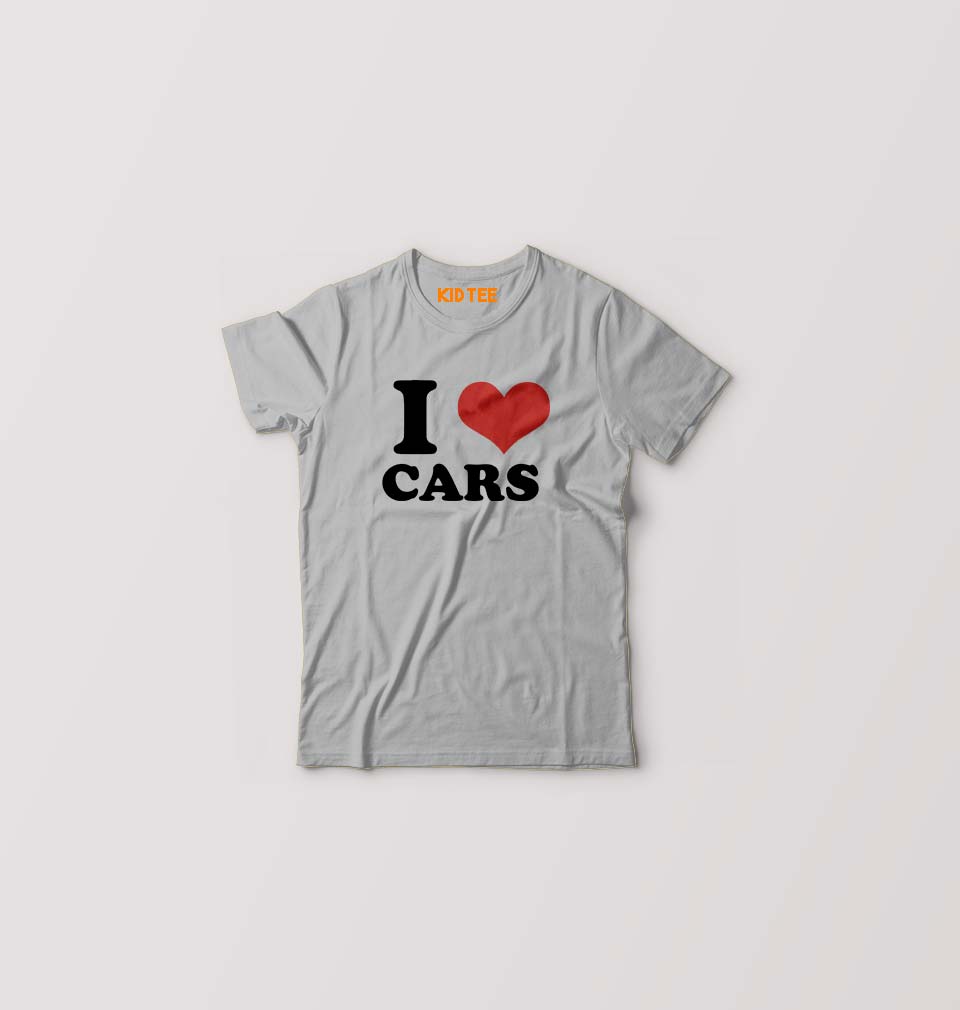 I LOVE CARS T-Shirt for Boy/Girl-Grey-Ektarfa.online