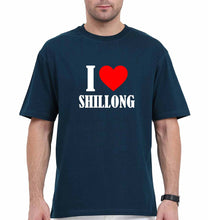 Load image into Gallery viewer, i love shillong Oversized T-Shirt for Men-Petrol Blue-Ektarfa.online
