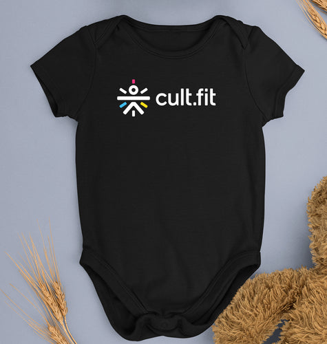 Cult Fit Romper For Baby Boy/Girl-Black-Ektarfa.online
