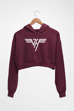 Load image into Gallery viewer, van halen Crop HOODIE FOR WOMEN-Maroon-Ektarfa.online
