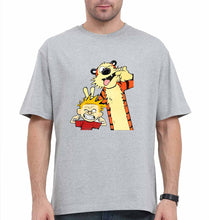 Load image into Gallery viewer, calvin hobbes Oversized T-Shirt for Men-Grey-Ektarfa.online
