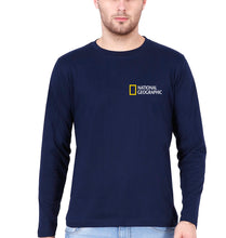 Load image into Gallery viewer, National Geographic Full Sleeves T-Shirt for Men-Navy Blue-Ektarfa.online
