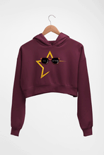 Load image into Gallery viewer, Lil Star Crop HOODIE FOR WOMEN-Maroon-Ektarfa.online
