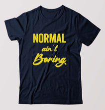 Load image into Gallery viewer, Normal Ain&#39;t Boring T-Shirt for Men-Navy Blue-Ektarfa.online
