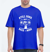 Load image into Gallery viewer, Gym Oversized T-Shirt for Men-Royal Blue-Ektarfa.online

