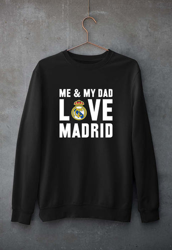 Love Real Madrid Unisex Sweatshirt for Men/Women-Black-Ektarfa.online