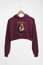 Load image into Gallery viewer, camel cigarette Crop HOODIE FOR WOMEN-Maroon-Ektarfa.online

