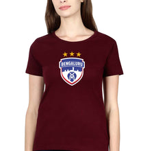 Load image into Gallery viewer, Bengaluru FC T-Shirt for Women-Maroon-Ektarfa.online
