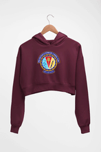 Load image into Gallery viewer, bits pilani Crop HOODIE FOR WOMEN-Maroon-Ektarfa.online
